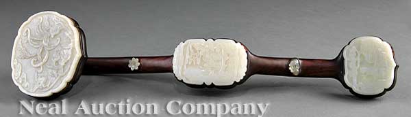 A Large Chinese Grayish White Jade 140453