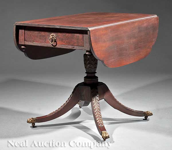 An American Classical Carved Mahogany 140491