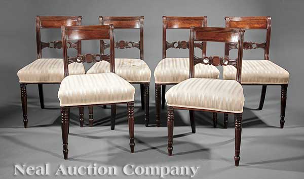 A Good Set of Eight Regency Carved 140495