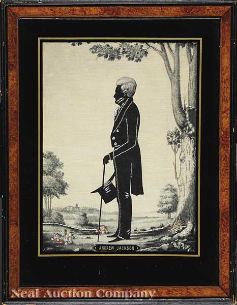 An Antique Lithograph on Linen of Andrew