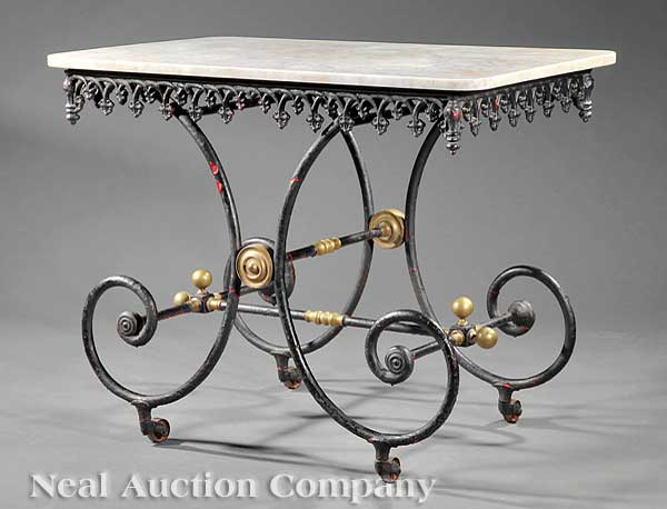 A French Cast Iron Baker s Table 140569