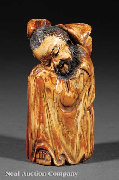 A Chinese Stained Ivory Figure 140583