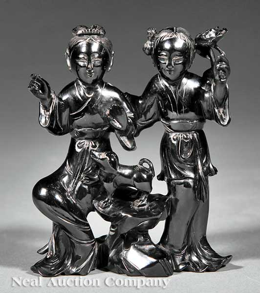 A Chinese Figural Group of Two 140590