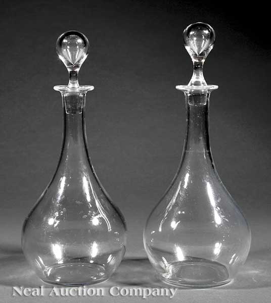 A Pair of Baccarat Clear Crystal