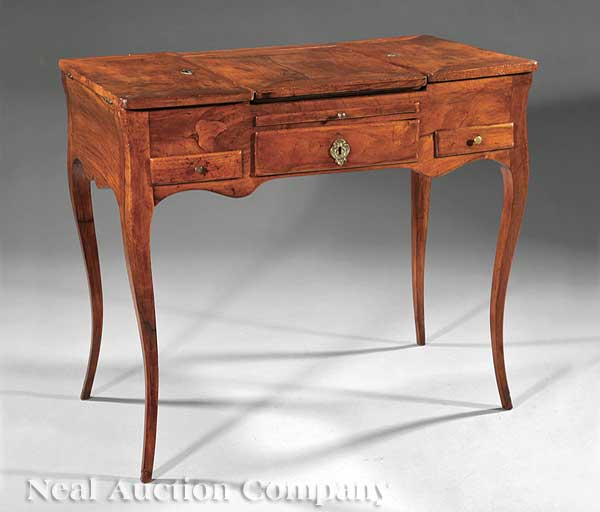 A French Provincial Fruitwood Poudreuse