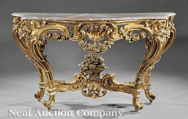 An Antique Continental Rococo Style 140610