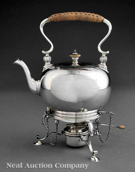 An American Sterling Silver Kettle on Stand 140629