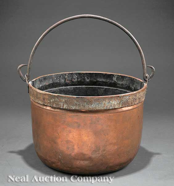 A Large American Copper Bucket 140624