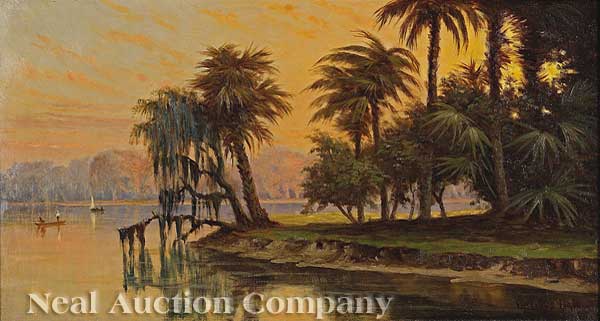 Cyrenius Hall (American 1830-1904) Tropical