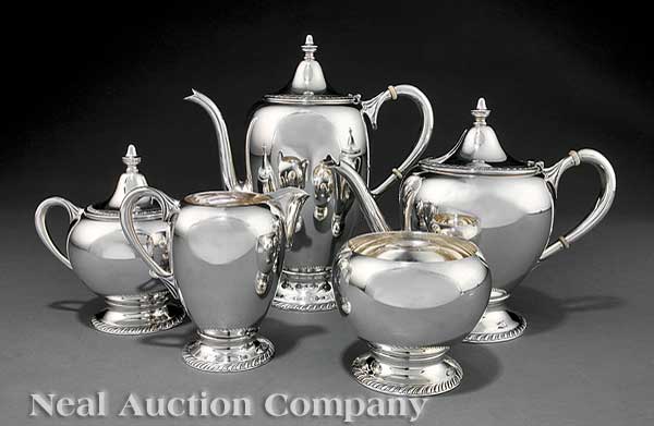 An American Sterling Silver Tea Set