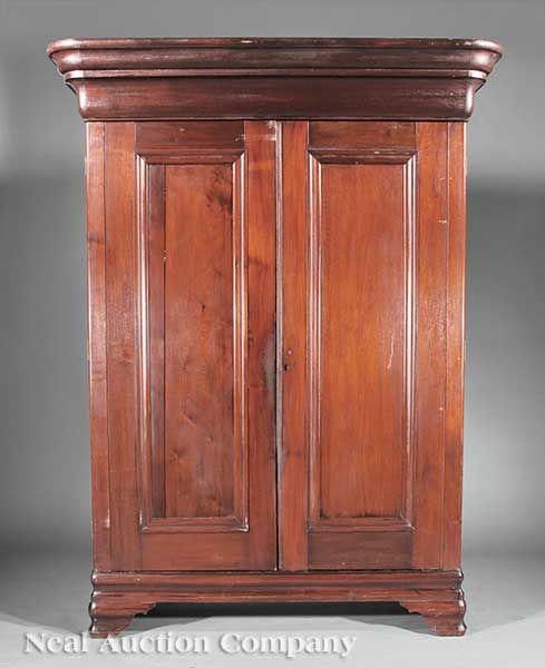 A Louisiana Carved Mahogany Armoire 140642