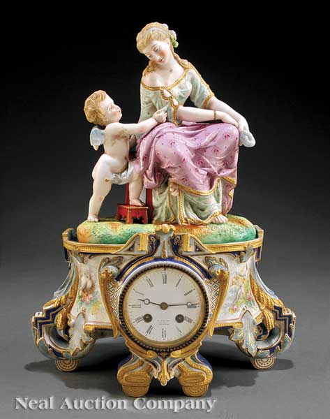 A Napoleon III Polychrome and Gilt 140654