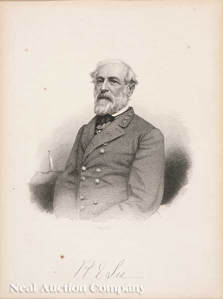 Engraving of General Robert E. Lee engraved