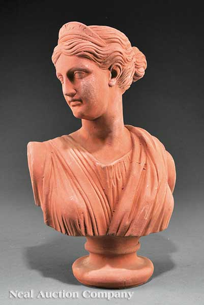 A Continental Cast Terracotta Bust 14068a
