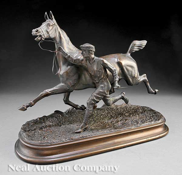 A French Bronze of "A Horse and