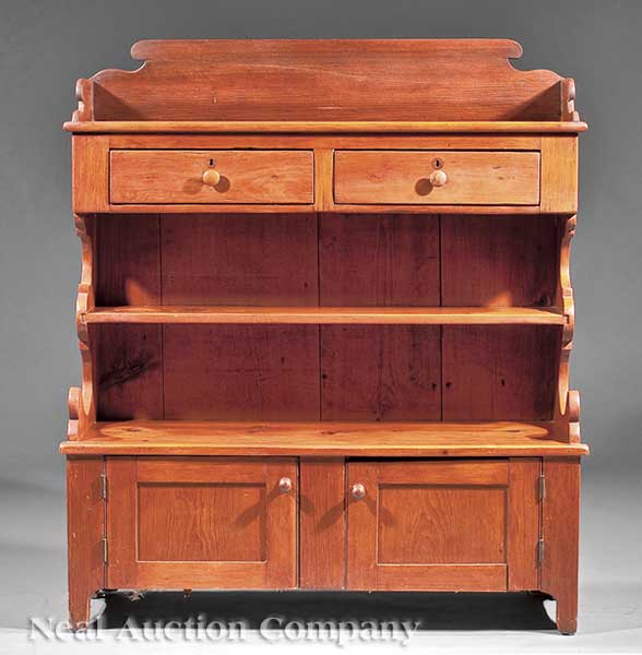 An Antique American Pine Bookcase