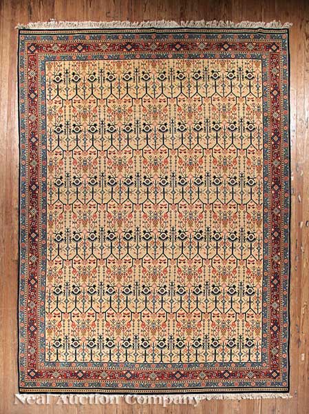 A Contemporary Chinese Rug salmon 1406c2