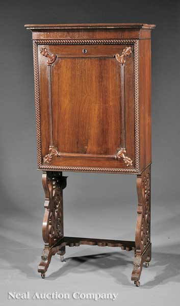 An American Rococo Carved Rosewood 1406eb