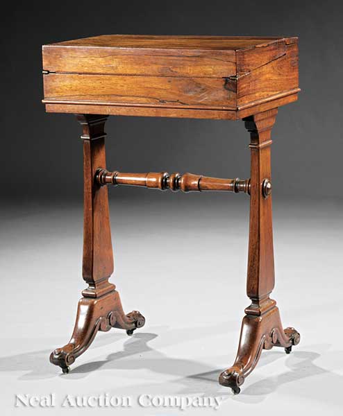 A Regency Rosewood Diminutive Bureau