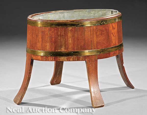 A George III Brass Banded Mahogany 14070d