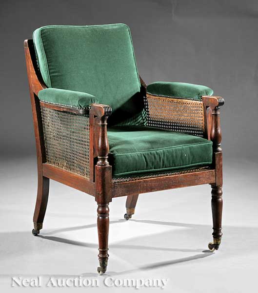 A Regency Mahogany and Caned Berg re 140717