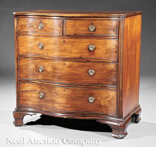 A George III Mahogany Serpentine 140719