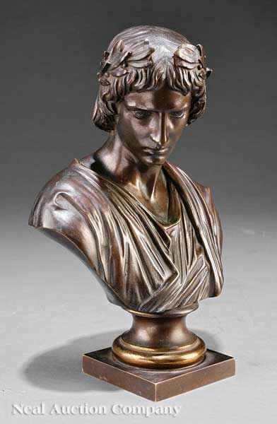 An Antique Italian Bronze Bust