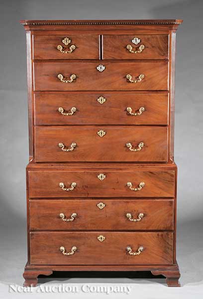 A Fine George III Mahogany Chest-on-Chest