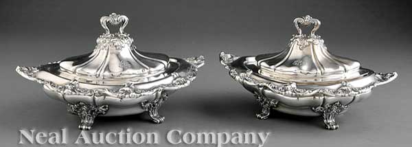 A Pair of Antique Gorham Sterling 1407ce