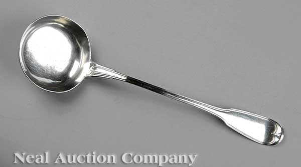 An American Coin Silver Soup Ladle