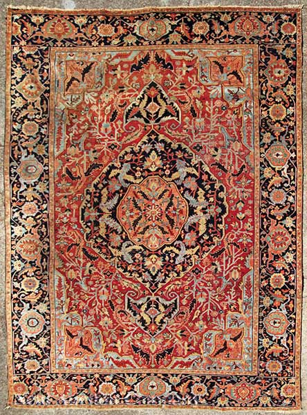 An Antique Persian Carpet crimson