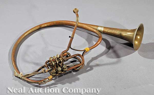 An Antique Italian Brass Wind Instrument 14087a