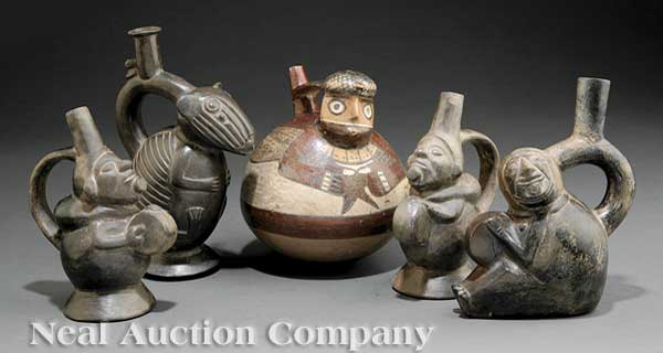 A Group of Pre-Columbian Peruvian