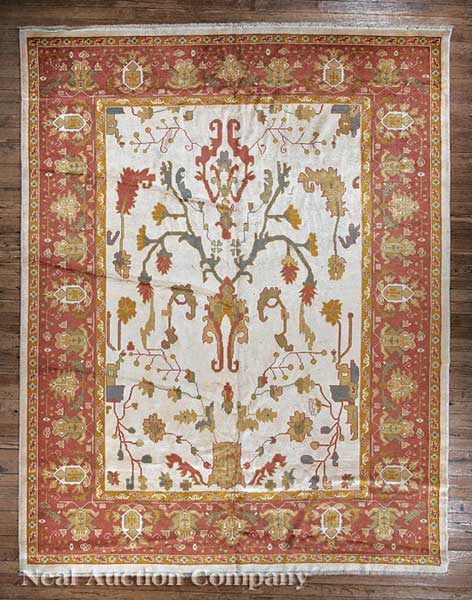 An Oushak Rug Turkish cream ground 140884