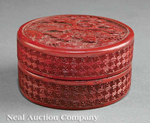 A Chinese Cinnabar Lacquer Circular 140893