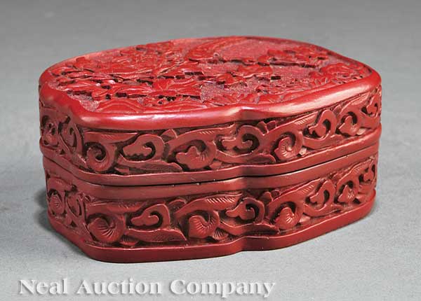 A Chinese Cinnabar Lacquer Flori-Form