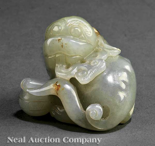 A Chinese Celadon Jade Buddhist 1408a3