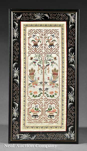A Group of Four Chinese Silk Embroideries 1408b4