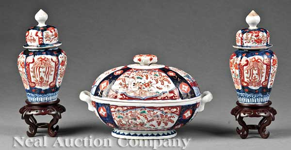 A Group of Japanese Imari Porcelain