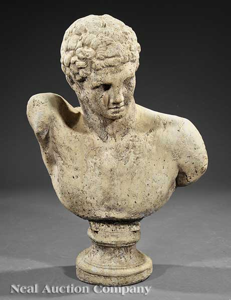 An Antique Italian Stone Bust of