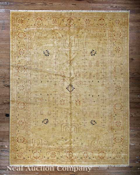 A Peshawar Carpet cream ground 1408d8