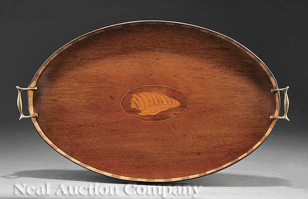 A George III Inlaid Mahogany Oval 140972