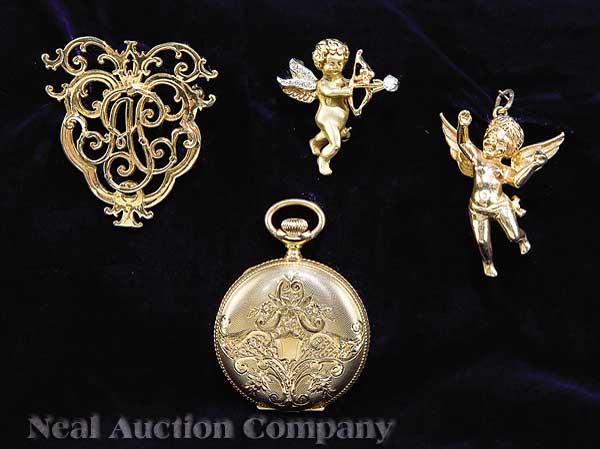 A Group of 14 kt Yellow Gold Jewelry 140988