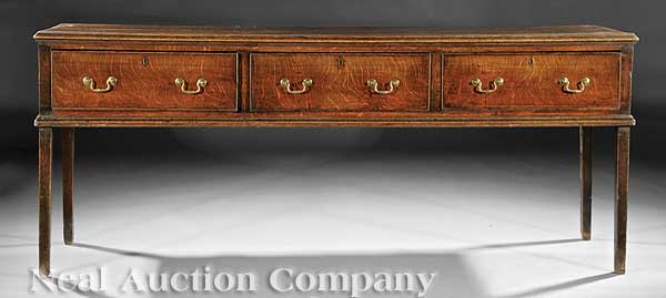 A George III Oak Dresser 18th c  1409a1