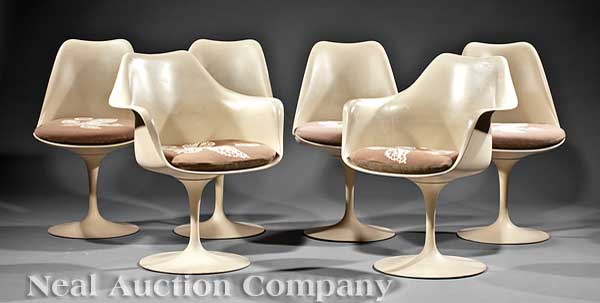 A Set of Six Eero Saarinen Tulip 1409aa