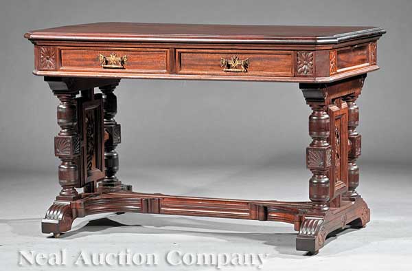 An American Aesthetic Carved Mahogany 1409c6