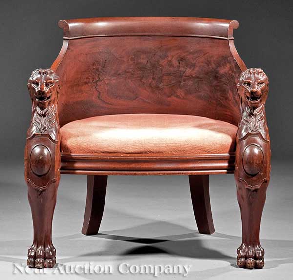 An American Neo Grec Carved Mahogany 1409d2