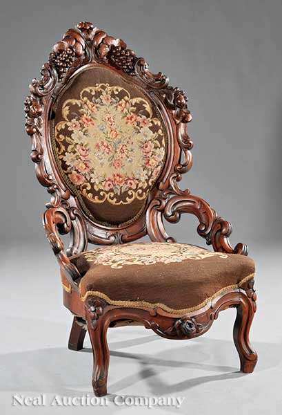 An American Rococo Highly Carved 1409fb