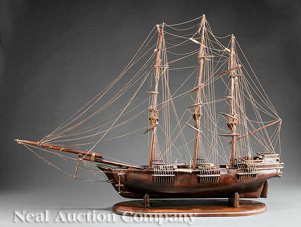 An American Folk Art Ship Model