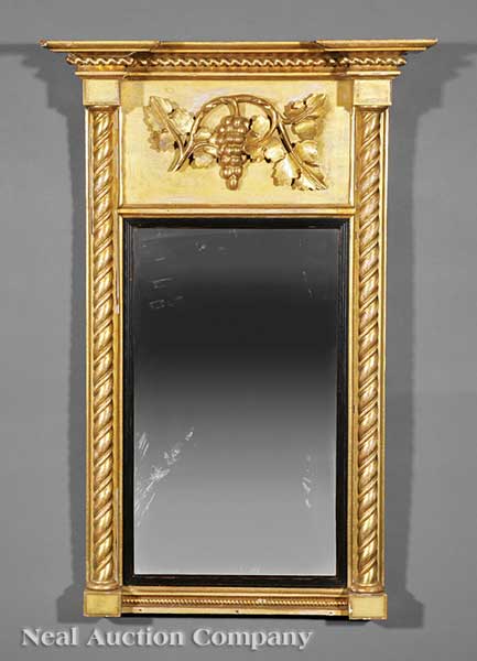 An American Classical Carved Giltwood 140a25